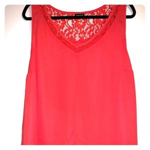 Dressy coral tank